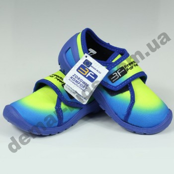 Детские тапочки 3F Fredom For Feet PLUTON 3RX4/2 сине-лимонные