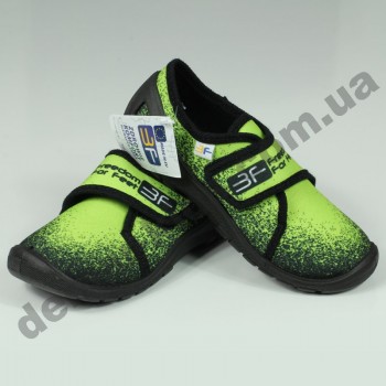 Детские тапочки 3F Fredom For Feet PLUTON 4RX4/3 черно-лимонные