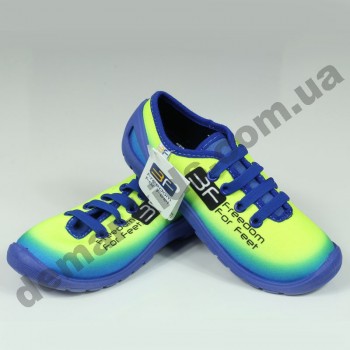 Детские кеды-тапочки 3F Fredom For Feet MIDAS 3RX14/1 сине-лимонные