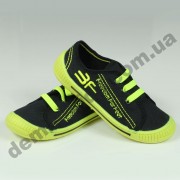 Детские кеды-тапочки 3F Fredom For Feet MEKSYK 4SK10/1 черно-зеленые