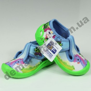 Детские тапочки 3F Fredom For TYGRYSEK 1F8/3 салатовые