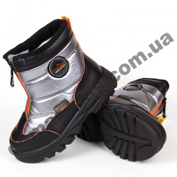 Детские дутики Том М C-T7713-D серебро 27-32