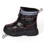 Детские дутики Том М C-T7713-G черные 27-32