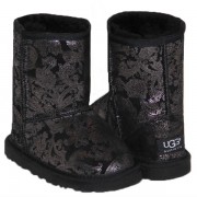 Детские угги UGG  KIDS CLASSIC SHORT (черный огурец )