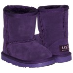 Детские угги UGG  KIDS CLASSIC SHORT (фиолетовый замш )