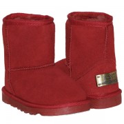 Детские угги UGG  KIDS CLASSIC SHORT (красный замш )