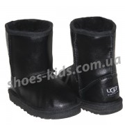 Детские угги UGG  KIDS CLASSIC SHORT (черные краска )