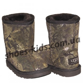 Детские угги UGG  KIDS CLASSIC SHORT (золотой огурец )