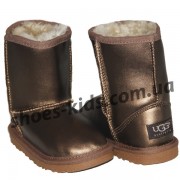 Детские угги UGG  KIDS CLASSIC SHORT (золотой перламутр краска )