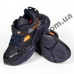 Детские кроссовки Baas K6158-3 черно-оранжевые