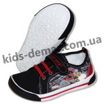 Детские кеды Super Gear черно-красные 015
