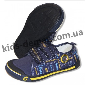 Детские кеды Super gear А 9393 / 9395 (синие-желтые)