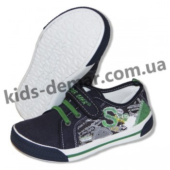 Детские кеды Super gear А 9888 / 9889 (сине-зеленые)
