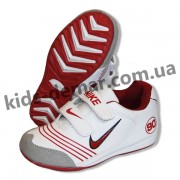 Детские кроссовки Nike бело-красные 002( винил )