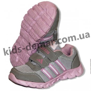 Детские кроссовки Adidas серо-розовые ( пенка )
