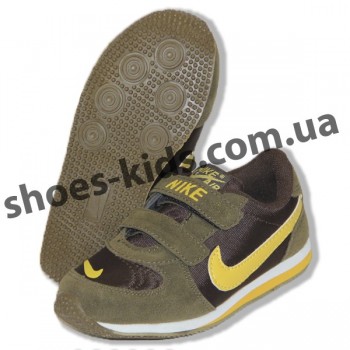 Детские кроссовки NIKE горчично-желтые