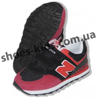 Детские кроссовки New Balance черно-красные