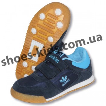Детские кроссовки Adidas синие ( полиуретан )