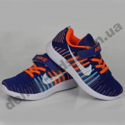 Детские кроссовки Nike сине-оранжевые