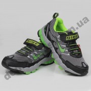 Детские кроссовки Nike серебристо-зеленые