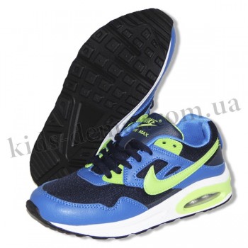 Детские кроссовки NIKE AIR MAX сине-зеленые
