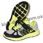 Детские кроссовки Nike черно-серо-зеленые ( пенка )