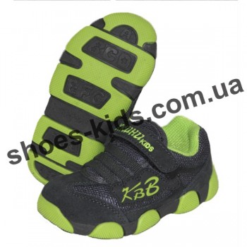 Детские кроссовки X-KUHU-KIDS серо-зеленые