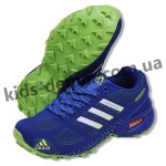 Детские кроссовки Adidas сине-зеленые ( подросток ) NEW