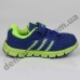 Детские кроссовки Adidas сине-салатовые ClimaCool