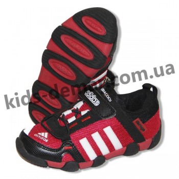 Детские кроссовки Adidas Daroga черно-красные ( сетка )