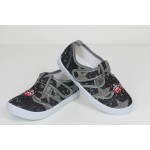 Детские мокасины SUPER GEAR черные звездочки