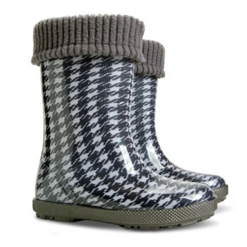 Резиновые сапоги DEMAR HAWAI LUX PRINT hg ( пепита серый )