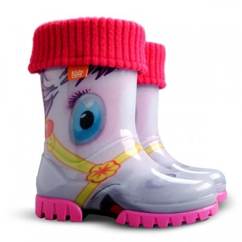 Резиновые сапоги Demar TWISTER LUX PRINT HA ( пони )