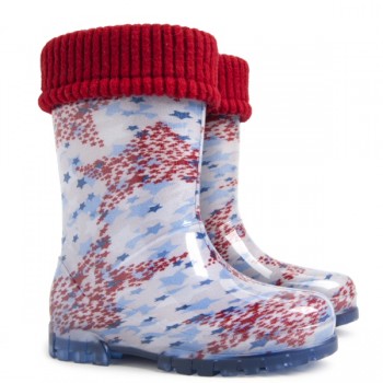 Резиновые сапоги Demar TWISTER LUX PRINT R ( звезды )
